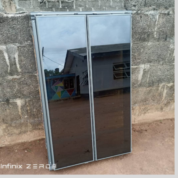 Gray Frameless Window with Burglary Proof & Mosquito Net